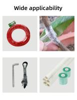6pcs Cinta De Enraizamiento PVC Para Jardinería 3cm Cinta De Atado Para Engrafia Y Podar Herramienta De Podar Con Cuchillas De Enraizamiento - details 10