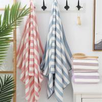 Toalla De Baño Absorbente De 70x140cm Para Adultos Estilo Rayado Toalla De Playa Para Hombres Y Mujeres Toalla De Viaje Para Deportes Y Spa - details 1
