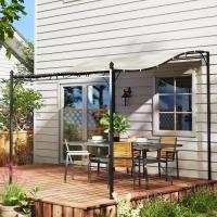 Outsunny Extension Gazebo Pérgola with Techo, dosel de gazebo impermeable, gazebo Jardín Independiente Terraza gazebo Terraza Jardín Protección solar aprox. 2,5x3x2,5 m Blanco Crema - details 5