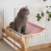 Cama De Gato En Ventana De Madera Sólida Resistente Cuatro Estaciones Colgante Para Jardín Hogar Juguete Para Mascotas - details 0