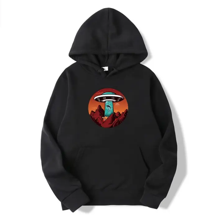  Sudadera De Moda Para Hombre Con Estampado De Nave Extraterrestre Manga Larga Primavera Otoño Deporte Al Aire Libre Alta Calidad - 1