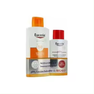 Eucerin Sun Loción Extra Light Sensitive Protect Spf 50+, 400 Ml - 1