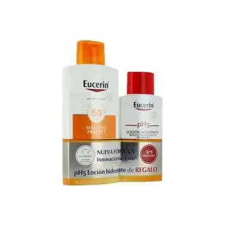 Eucerin Sun Loción Extra Light Sensitive Protect Spf 50+, 400 Ml - 1