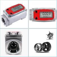 1 pulgadas digital turbina caudalímetro digital LCD con NPT Contador combustible caudalímetro para medir - details 0