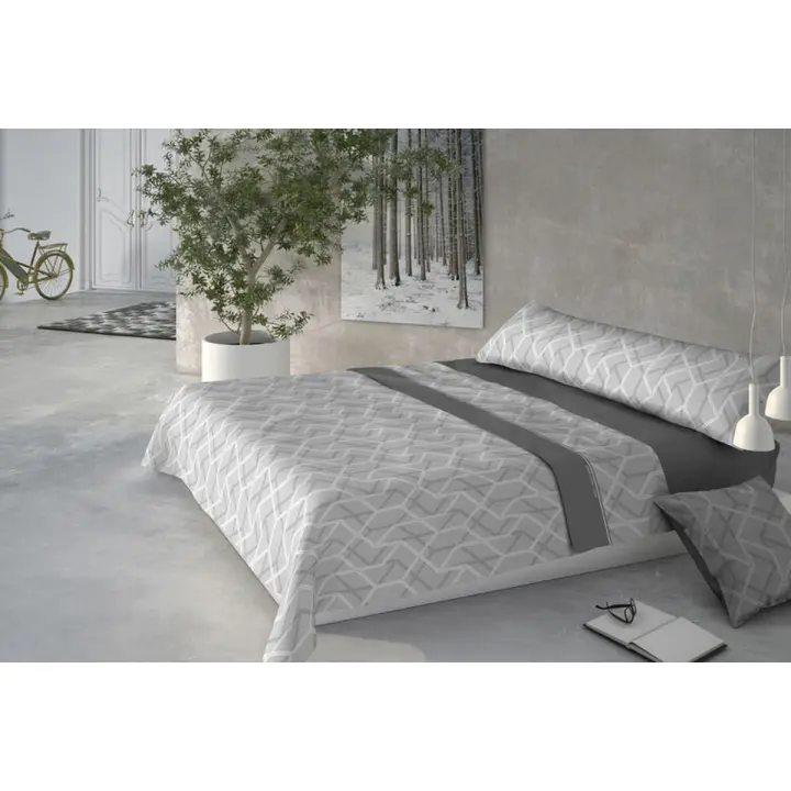 Juego de Sábanas Pierre Cardin CORALINA AINA Gris Cama de 90 - 1