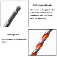 Broca De Trazado De Agujeros Para Madera Con Mango Hexagonal Y Punta De Aluminio 1PC Herramienta De Carpintería Extensa Para Aberturas De Puertas Y Tablas - details 6