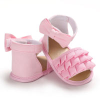 Zapatos De Princesa Para Niña Verano Suaves Tacones Bajo Sandalias Para Primera Caminata Zapatos De Ballet Interior Y Exterior Para Bebés De 0 a 12 Meses - details 4