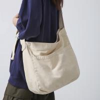 Bolso Bandolera De Lona Casual Para Mujer Y Hombre Gran Capacidad De Color Sólido Estilo Trendy Y Cool Para Estudiantes Y Adultos - details 9