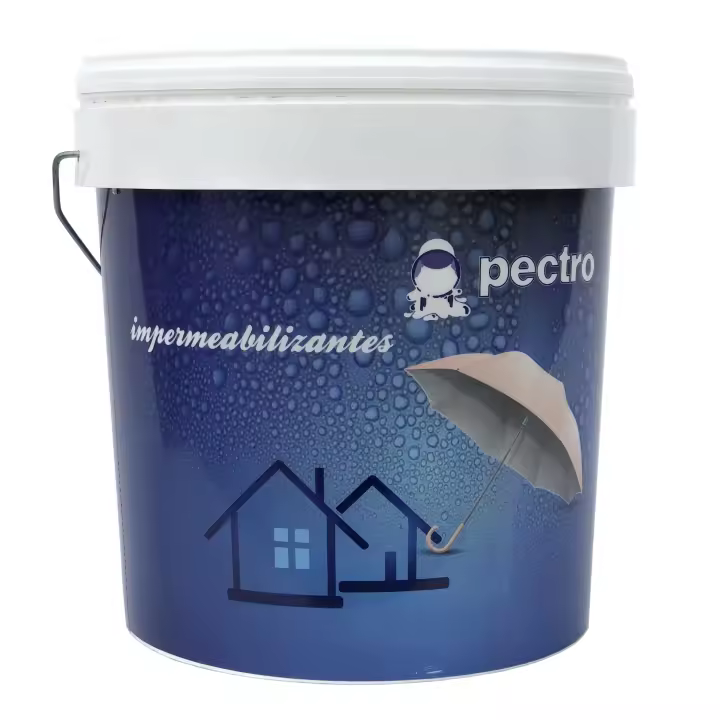 PECTRO Pintura impermeabilizante terrazas antigoteras 5KG (4L)- Resistente a filtraciones de agua cubriendo grietas - Elástica y antihumedad - Colores - 1