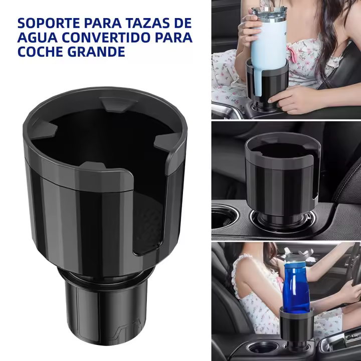 Soporte De Taza Para Coche Grande Con Base Ajustable Organizador De Bebidas Accesorios De Almacenamiento Multifuncional Adaptador De Soporte De Taza - 1