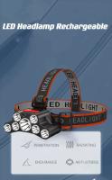 Linterna Frontal LED Recargable 7 Luces Impermeable Ajustable 4 Modos Ligera Para Camping Al Aire Libre Correr Senderismo Trabajar - details 0