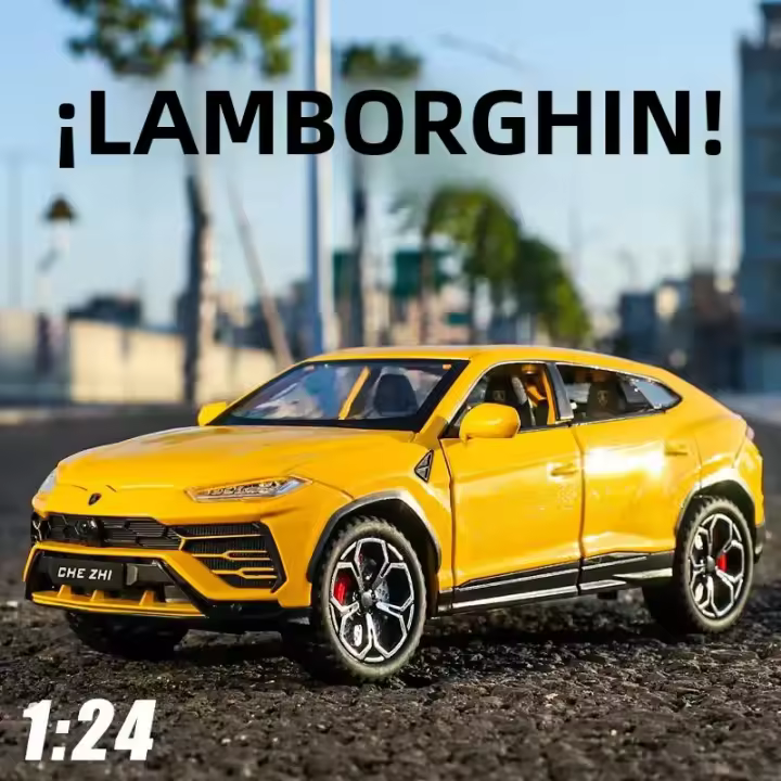 Lamborghini URUS a Escala 1:24 Modelo De Coche De Aleación Juguete De Metal Con Sonido Y Luz Coleccionable Para Niños - 1