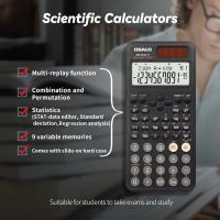 Calculadora científica de 240 Funciones, Pantalla de 2 líneas con Cubierta Deslizante para Estudiantes de Secundaria (OS 82MS 2ª edición) - details 1