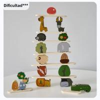 Juguete De Madera Para Bebés Animal De Pila Equilibrio Montessori Educativo Desarrollo Infantil Juguetes Naturales Para Niños - details 9