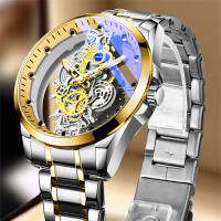 Reloj De Negocios Para Hombre Lujo Plata Acero Inoxidable Reloj De Cuarzo Luminoso Cronógrafo Resistente Al Choque Reloj De Pulsera Casual - details 9