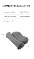 Almohada De Memoria Para El Cuello Ergonómica Ortopédica Para Dormir En Lado Almohada De Forma Contorneada Para Cuello Y Espalda Poliéster 100% Tamaño Rectangular - details 12