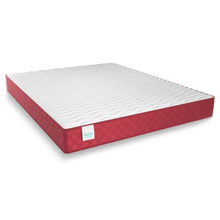 Nalui Colchón Viscoelástico Gredos Burdeos ±21cm Firmeza Media con Tejido Strech. Reversible | Fabricado en España - 1