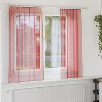 vidaXL Cortinas de gasa con bolsillos para varillas 2 uds. en color Arena/Marrón/Blanco y más | protección solar decorativa para ventanas hogar oficina dormitorio fácil de instalar - details 4