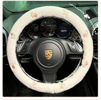 Nueva Creativa Funda De Volante De Coche Oso De Dibujos Animados Invernal Con Flor Antideslizante Moda Funda Para Manillar - details 11