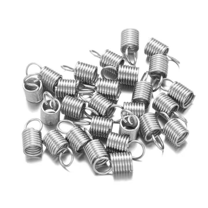 50Pcs Tornillos De Acero Inoxidable Para Cuerda De Cuero Terminadores De Cordones Conectores Para Hecho a Mano Pulseras Collares Joyería Suministros - 1