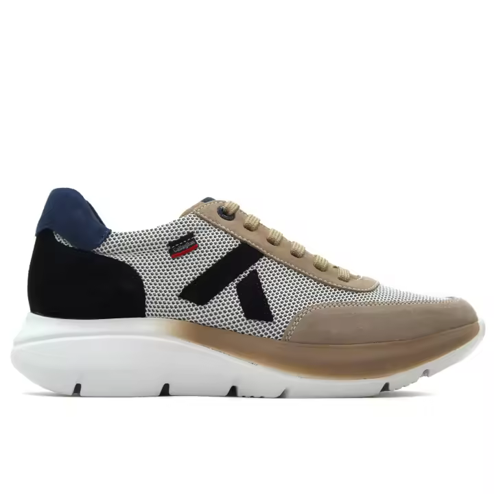 Callaghan 61202 Zapato deportivo casual de piel,con cordones y suela ancha de goma,sneakers,deportivas,zapatillas, para caballero - 1