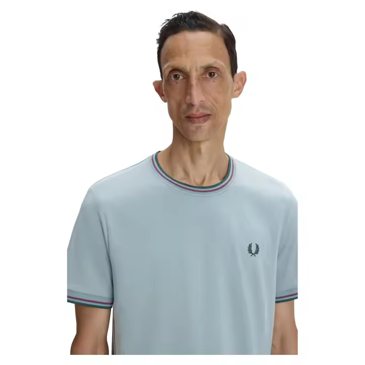 CAMISETA FRED PERRY CELESTE TWIN TIPPED TEE - 1