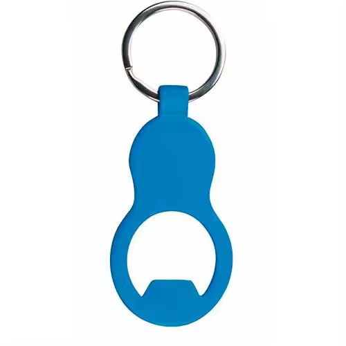 Disok Lote de 30 Llaveros Abrebotellas Aluminio Azul - Regalos para Fiestas y Celebraciones - 1