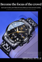 Reloj De Pulsera Multifuncional Para Hombre OLEVS Con Fase De La Luna Acero Inoxidable Resistente Al Agua Lujo Marca Reloj De Pulsera Masculino - details 12