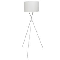 vidaXL Lámpara de Pie Moderna con Pantalla Redonda de Tela Luz de Suelo Color Blanco,  Negro, y mas - details 0