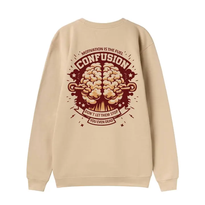 EVEN DEAD CREAM CREWNECK - 1