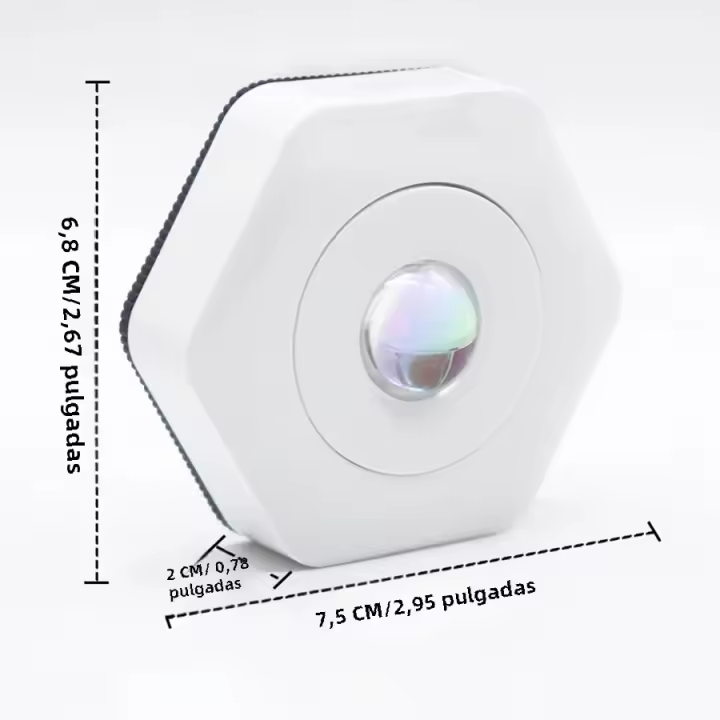 Lámpara De Escritorio Magnética Colgante En Color LED Para Armario Y Ambiente Luz De Noche Forma Estelar Sin Bombillas Incluidas - 1