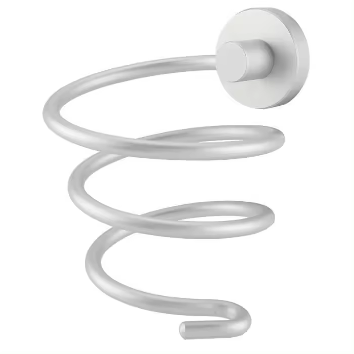 Soporte para secador de pelo, soporte de aliento de aluminio, estante de almacenamiento para secador de pelo - 1