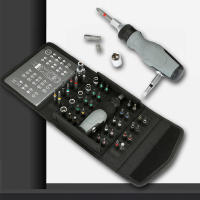 Juego De Destornilladores De Rosca Para Reparación De Computadoras Herramienta Magnética Multidireccional Para Coches Y Bicicletas Con Mango Kit De 30-49 Piezas - details 1