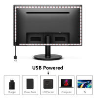 Tiras LED USB DC 5V Para Decoración De Habitaciones Luz De Fondo Para TV Espejo 1M-5M SMD 2835 No Impermeable Luz Cadena LED - details 1