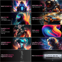 KTC Monitor Gaming 27 Pulgadas Monitor 2K/4K, 165Hz/180Hz/240Hz, 1ms, WQHD 2560x1440, Freesync & G-sync, 147% sRGB, HDR, Pantalla de reducción de luz Azul, VESA DP1.4/HDMI 2.0 USB3.0, For FPS MOBA RPG MMO RTS RAC Gaming, H27S17/H27T22/M27T20/H27P22S/G27P - details 46