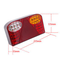 Par De Luces Traseras LED Impermeables Para Coche Camión Y Remolques 12V ABS Material Luz Trasera Para Vehículos - details 1
