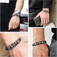 Pulseras Hombre Cruz, Elementos de Runa Vikinga y Elementos de Brújula para dar a la pulsera un aspecto Clásico - details 2