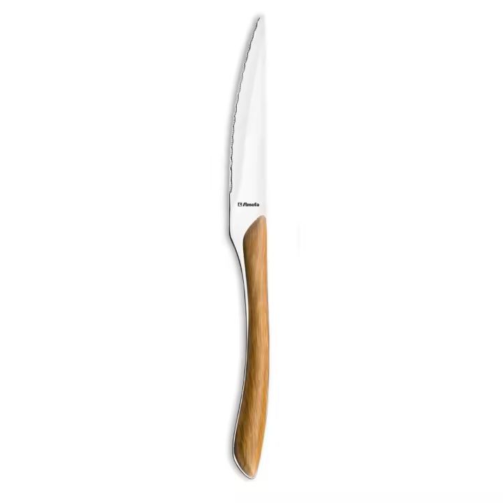 Cuchillo de Mesa Amefa Éclat 23cm-2mm Acero Inoxidable Bicolor Brillo Fácil de Limpiar - 1