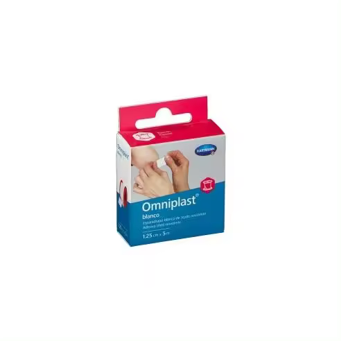 OMNIPLAST ESPARADRAPO BLANCO DE TEJIDO RESISTENTE 1,25 CM X 5 M - 1