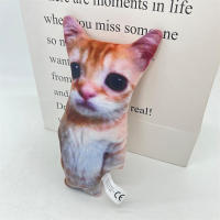 Muñeco De Peluche De Gato Lindo Wowwow Muñeco De Peluche De Gato Simulación Animal Relleno De Algodón PP Regalo De Cumpleaños Para Niños Coleccionable - details 4