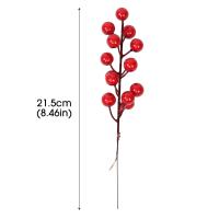 Rama Artificial De Bayas Navideñas Rojas 14 Plantas De Mora Para Decoración De Navidad Y Bodas Falso Bouquet Para Colgar En Árboles De Navidad - details 8