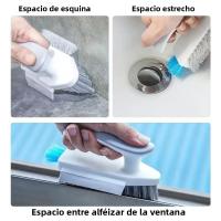 Cepillo De Limpieza 2 En 1 Para Paredes Y Piso Durable De Plástico Diseño Portátil Para Baño Cocina Y Sala De Estar - details 4