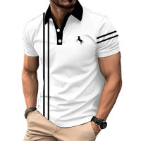 Camisa Polo De Punto De Rayas Para Hombre Verano Manga Corta Deportiva Casual Quick Drying Polyester Tops Para Golf - details 0
