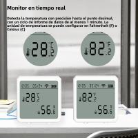 Sensor De Temperatura Y Humedad Inteligente WiFi Con Pantalla LCD Para Interior Detector De Temperatura Y Humedad Compatible Con Alexa Google - details 13