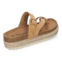 PuntoSalao Sandalias planas con plataforma tipo esclava para mujer taupe M-238 - details 2