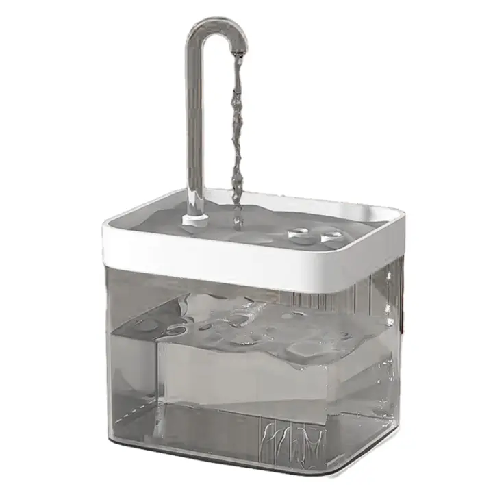 Fuente de Agua Automática para Mascotas con Filtro USB Silencioso Recirculación de Agua para Gatos Dispensador de Agua para Mascotas Material de Plástico Normalizado Fabricado en China - 1