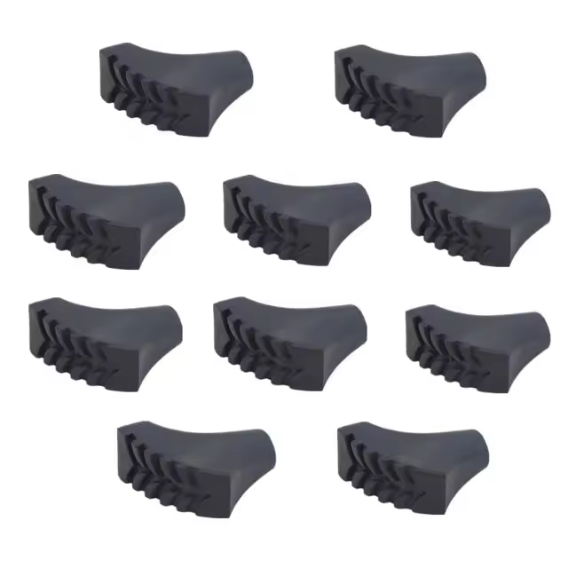 10 Piezas/5 Pares De Protecciones Para Punta De Palas De Camuflaje Norteafricano Para Caminar Y Trekkking Protecciones De Goma Para Fin De Bastón De Montañismo - 1