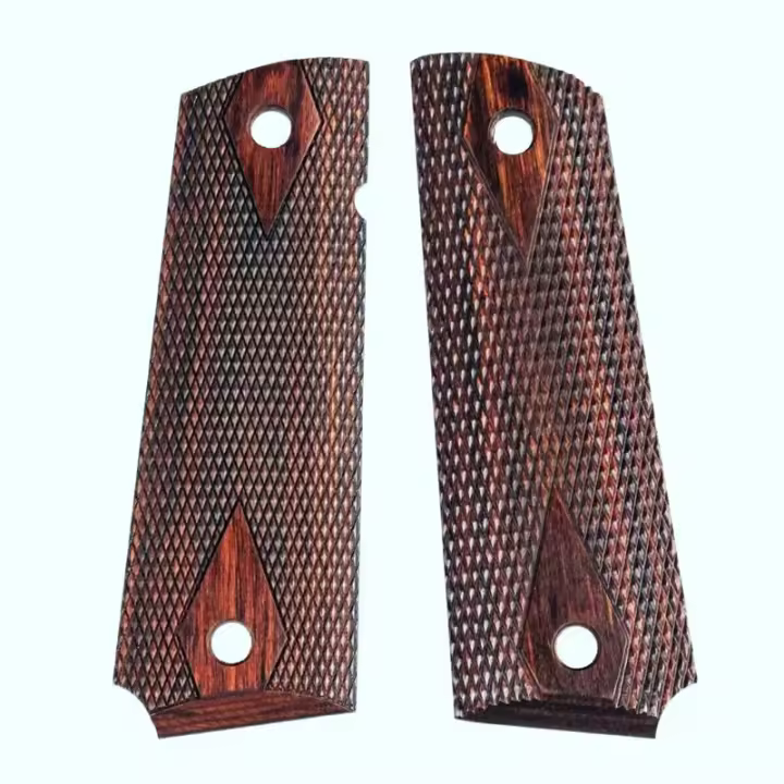 Pareja De Manijas De Madera Marrón Para Herramientas De Uso Doméstico Antideslizantes Con Escala Decorativa Accesorio De Reparación De Clásicos 1911 - 1