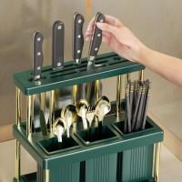 Soporte Ajustable De Acero Inoxidable Para Secado De Platos Y Cuchillos Con Desagüe Sobre El Fregadero Organizador De Almacenamiento Para Cocina - details 9