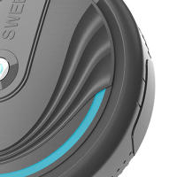 Aspiradora Robot Ligeramente Peso Inteligente Multimodo Mini Para Alfombras Bajas Pelo De Mascotas Suelos Duros APWIKOGER Black - details 3